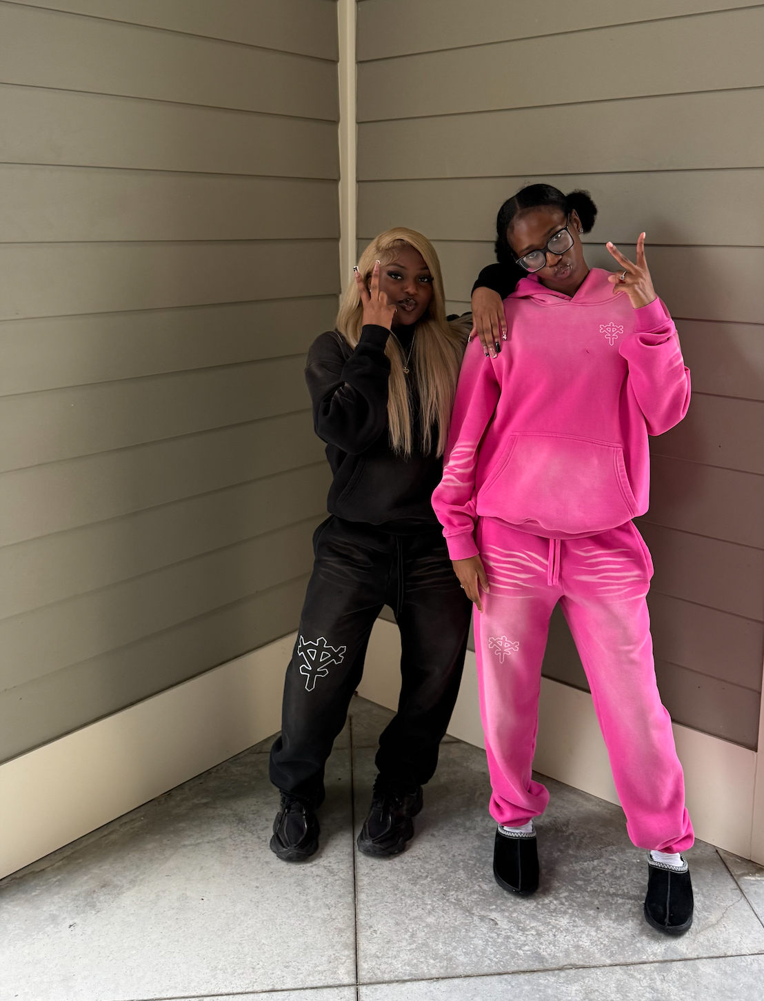 Two girls in Ivy Cross